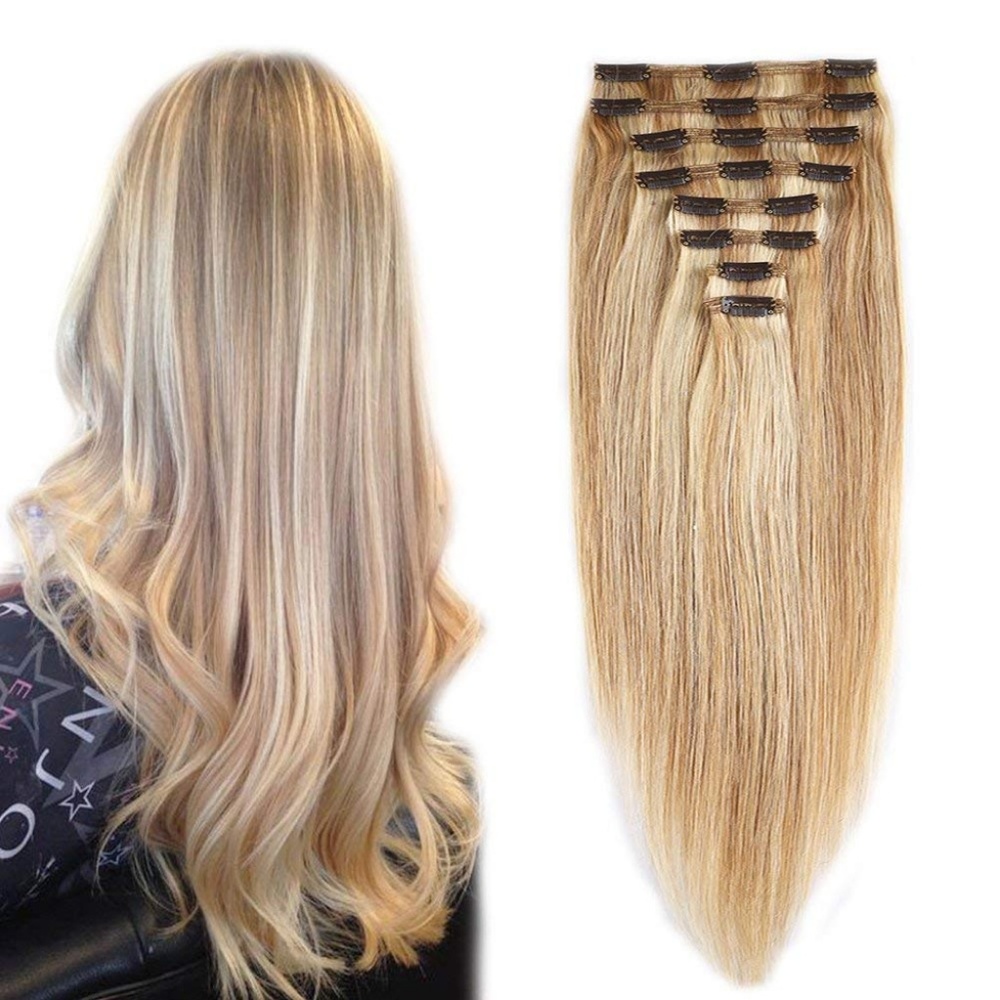 30" Straight Hair Ash Blonde & Bleach Blo…